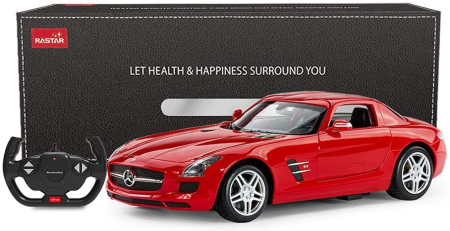 MASINA CU TELECOMANDA MERCEDES-BENZ SLS ROSU SCARA 1 LA 14 [6]