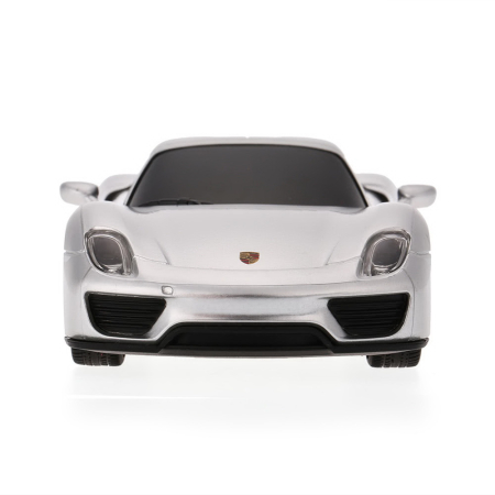 MASINA CU TELECOMANDA PORSCHE 918 SPYDER ARGINTIU CU SCARA 1 LA 24 [1]