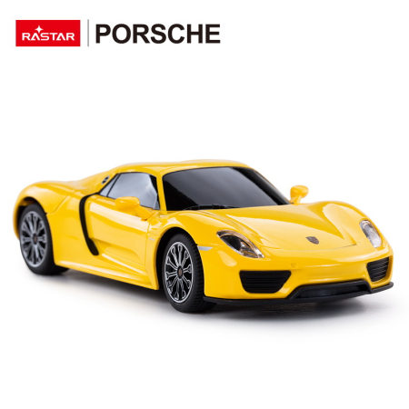 MASINA CU TELECOMANDA PORSCHE 918 SPYDER GALBEN CU SCARA 1 LA 24 [5]