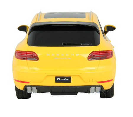 MASINA CU TELECOMANDA PORSCHE MACAN TURBO GALBEN CU SCARA 1 LA 24 [2]