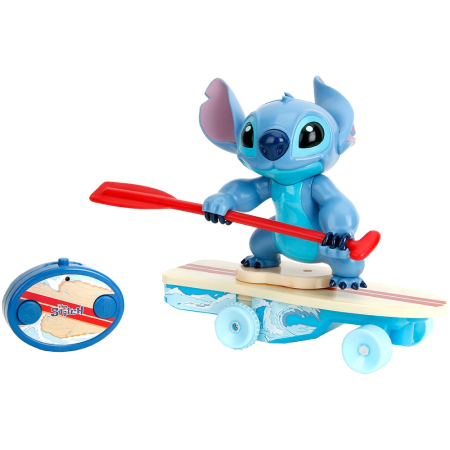 bubu-still.ro - Masina Jada Toys Surfer Stitch 25 cm cu telecomanda