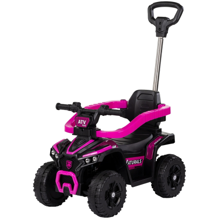 bubu-still.ro - Masinuta de impins Chipolino ATV cu maner pink