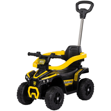 bubu-still.ro - Masinuta de impins Chipolino ATV cu maner yellow