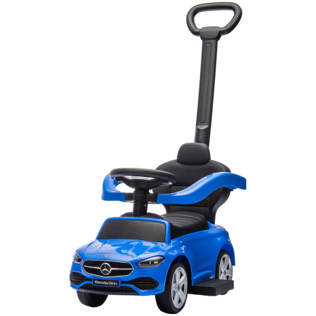 Masinute fara pedale - Masinuta de impins Chipolino Mercedes Benz C-Class cu maner blue