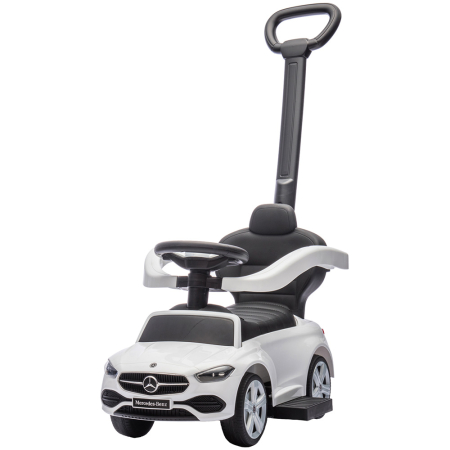 Masinute fara pedale - Masinuta de impins Chipolino Mercedes Benz C-Class cu maner white