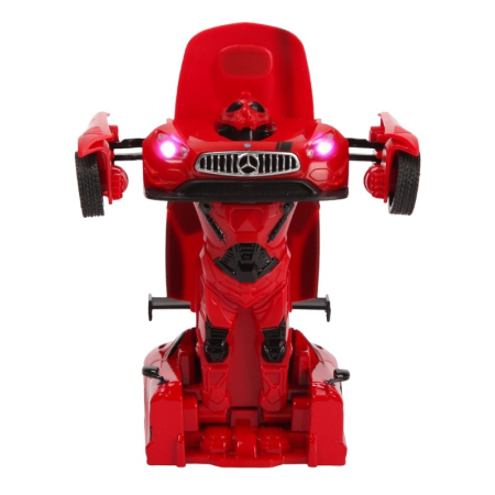 MASINUTA METALICA CONVERTIBILA MERCEDES BENZ GT3 ROSIE CU SCARA 1 LA 32 [6]