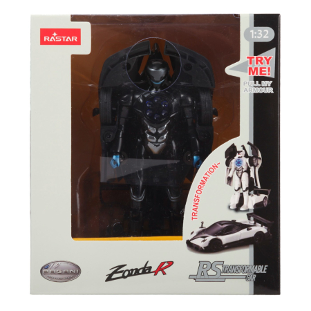 Masinute si trenulete - MASINUTA METALICA CONVERTIBILA PAGANI ZONDA R NEGRU CU SCARA 1 LA 32