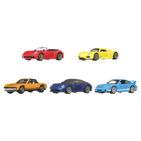 MATCHBOX SET 5 MASINUTE METALICE PORSCHE HEROES SCARA 1:64 [1]