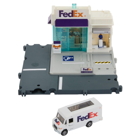 MATCHBOX SET ACTION DRIVERS CENTRUL DE COLETE FEDEX [1]
