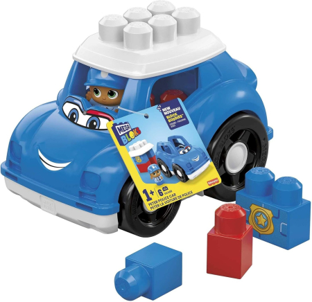 Puzzle si jocuri de construit - MEGA BLOKS FIRST BUILDERS VEHICUL PETER POLICE