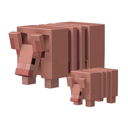 MINECRAFT CRAFT A BLOCK FIGURINA ARMADILLO SI BABY ARMADILLO 8CM [1]