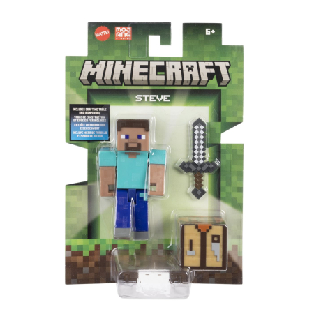 Figurine - MINECRAFT CRAFT A BLOCK FIGURINA STEVE 8CM