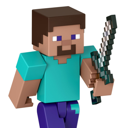 MINECRAFT CRAFT A BLOCK FIGURINA STEVE 8CM [5]
