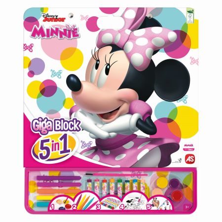 Jucarii role-play copii - MINNIE SET PENTRU DESEN GIGA BLOCK 5 IN 1