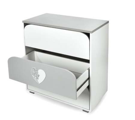 Mobilier Camera copii Si Bebelusi KLUPS NEL HEART Alb Gri [5]