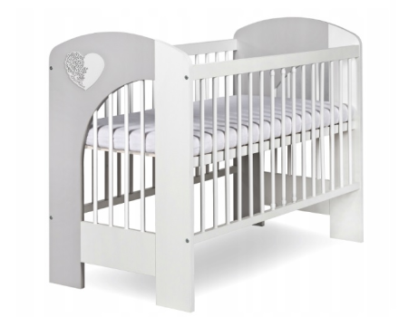 Mobilier Camera copii Si Bebelusi KLUPS NEL HEART Alb Gri [1]