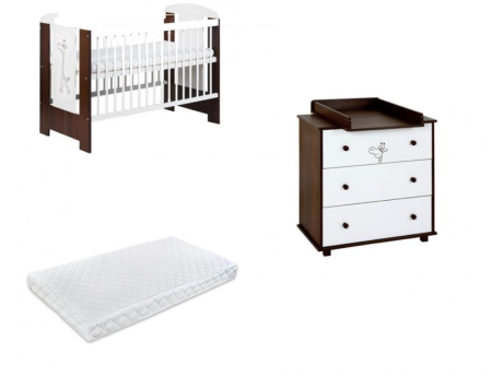 Patut din lemn - Mobilier Camera copii Si Bebelusi KLUPS SAFARI GIRAFFE Wenge 2