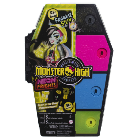 Papusi, plusuri, zane si figurine - MONSTER HIGH NEON FRIGHTS PAPUSA FRANKIE STEIN