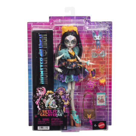Jucarii - MONSTER HIGH PAPUSA SKELITA CALAVERAS CU ACCESORII