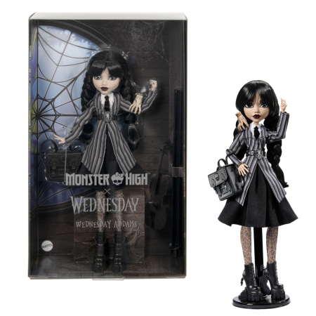 Papusi, plusuri, zane si figurine - MONSTER HIGH WEDNESDAY PAPUSA WEDNESDAY