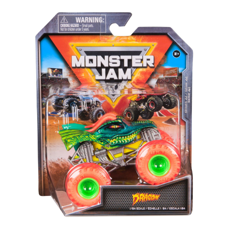 Masinute si trenulete - MONSTER JAM MASINUTA METALICA DRAGON SCARA 1 LA 64