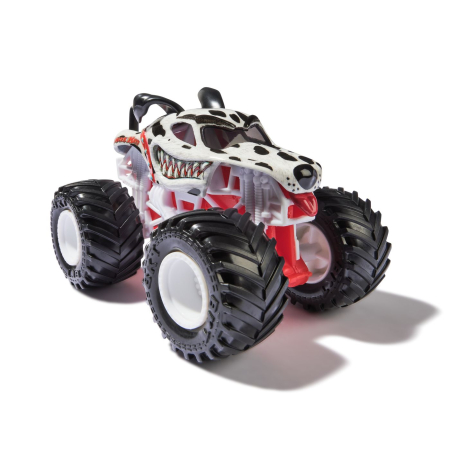 MONSTER JAM RUFF CROWD MASINUTA METALICA MONSTER MUTT DALAMTIAN SCARA 1 LA 64 [1]