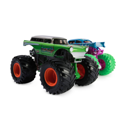 MONSTER JAM SET 2 MASINUTE METALICE AVENGER SCARA 1 LA 64 [1]