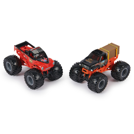MONSTER JAM SET 2 MASINUTE METALICE LUMBERJACK SI AXE SCARA 1:64 [1]