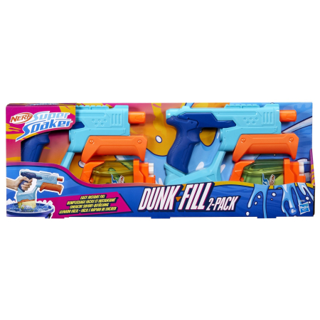 Noutati - NERF SUPER SOAKER SET 2 BLASTERE NERF DUNK FILL