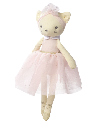 Jucarii - NICOTOY JUCARIE DE PLUS PISICA BALERINA ROCHITA ROZ 33CM