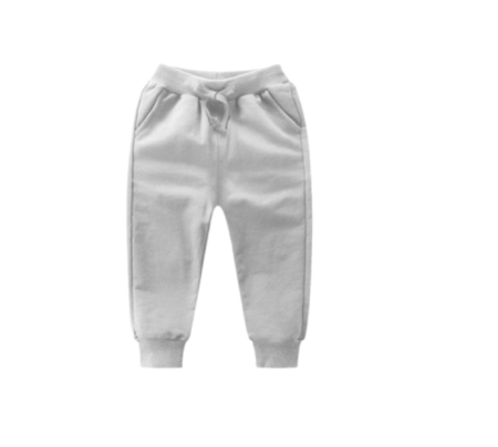 Haine bebe baietei - Pantaloni, cu snur, Gri