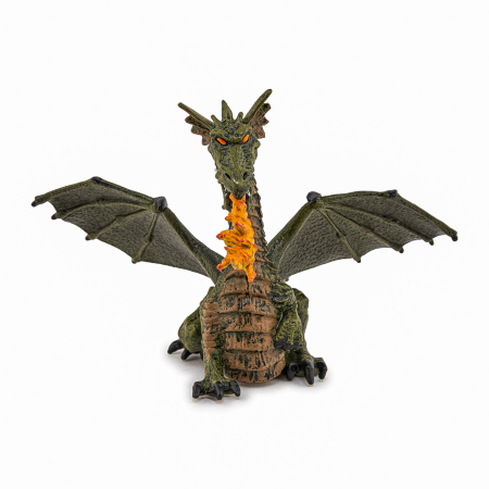 PAPO FIGURINA DRAGON VERDE INARIPAT CU FLACARA [1]