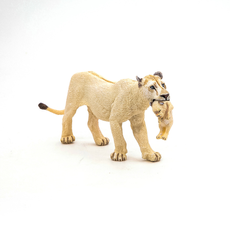 PAPO FIGURINA LEOAICA ALBA CU PUI [4]