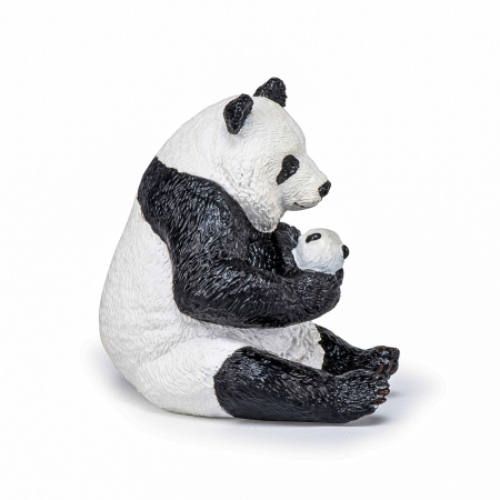 PAPO FIGURINA URS PANDA SEZAND CU PUI IN BRATE [3]