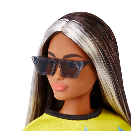 PAPUSA BARBIE FASHIONISTA BRUNETA CU SUVITE BLONDE [3]