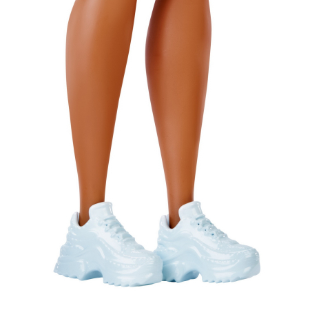 PAPUSA BARBIE FASHIONISTA BRUNETA CU SUVITE BLONDE [5]