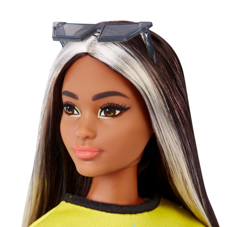 PAPUSA BARBIE FASHIONISTA BRUNETA CU SUVITE BLONDE [4]