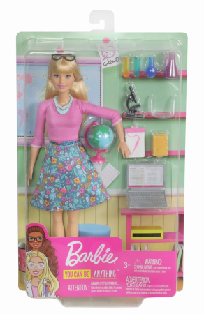 Papusi, plusuri, zane si figurine - PAPUSA BARBIE SET PROFESOARA