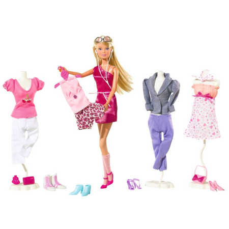 bubu-still.ro - Papusa Simba Steffi Love 29 cm Mega Fashion cu 45 accesorii