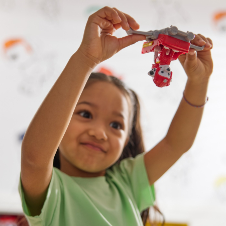 PATRULA CATELUSILOR ACTION PUPS SET VEHICUL DE SALVARE HOVERBOARD SI FIGURINA MARSHALL 5 CM [2]