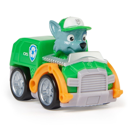 PATRULA CATELUSILOR PUP SQUAD RACERS VEHICUL CU FIGURINA ROCKY [1]