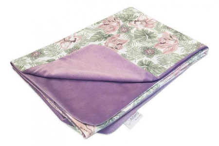 Paturele - Patura pentru copii Klups  Velvet Kids Summer Pink Flowers G013