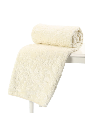 Haine bebe baietei - Paturica bebelusi, termogravata, Groasa, 120 x 100 cm, Alb