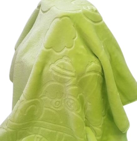 Haine bebe baietei - Paturica bebelusi, termogravata, Groasa, 120 x 100 cm, Green