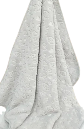 Haine bebe baietei - Paturica bebelusi, termogravata, Groasa, 120 x 100 cm, Gri