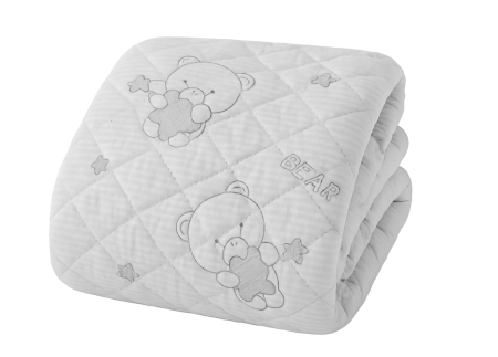 Păturele - Paturica, Groasa, Pentru bebe, 120 x 100 cm, Imprimata, Gri