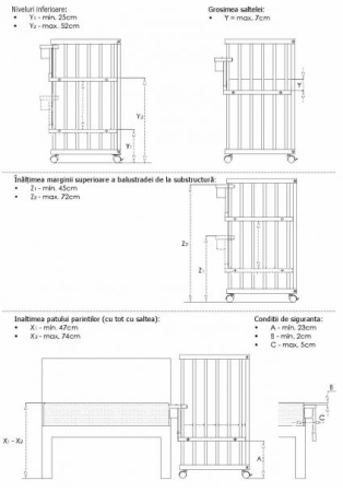 Patut copii din lemn KLUPS Piccolino Natur 90x40 cm [5]