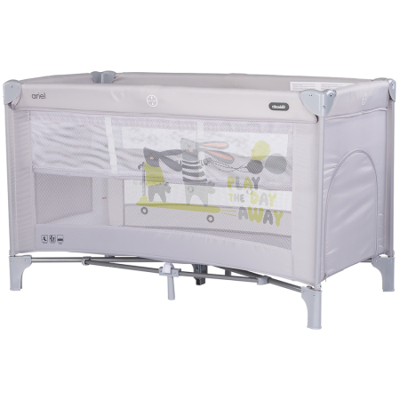 Patut bebe - Patut pliabil Chipolino Ariel platinum