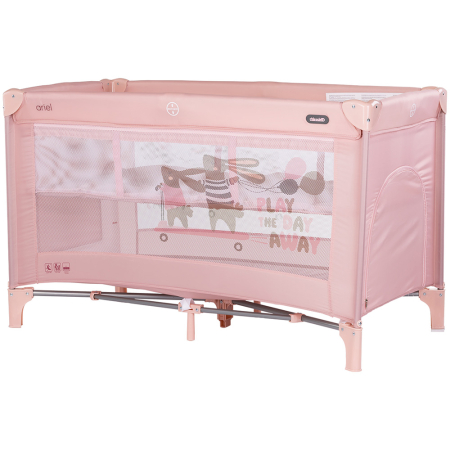 Patut bebe - Patut pliabil Chipolino Ariel powder pink
