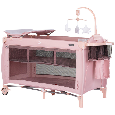 Patut bebe - Patut pliabil Chipolino Bella powder pink
